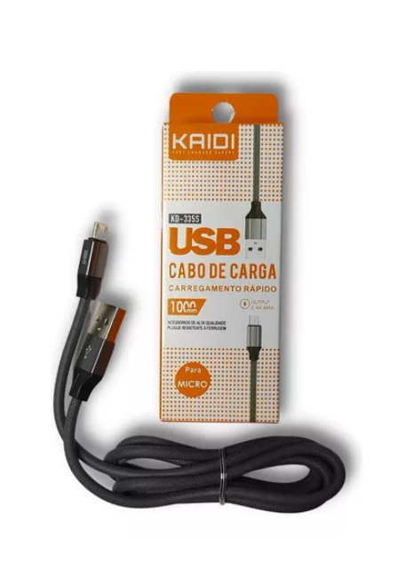 Cabo Usb Micro V8 3a 1m Kaidi