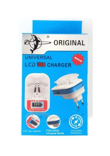 ￼Carregador Universal Bateria Celular Orig - Lcd Usb Charger