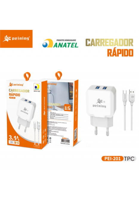 Carregador Rápido tipo C (3.1A)